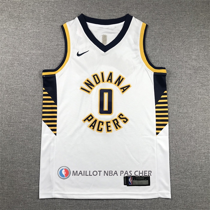 Maillot Enfant Indiana Pacers Tyrese Haliburton NO 0 Association 2022-23 Blanc